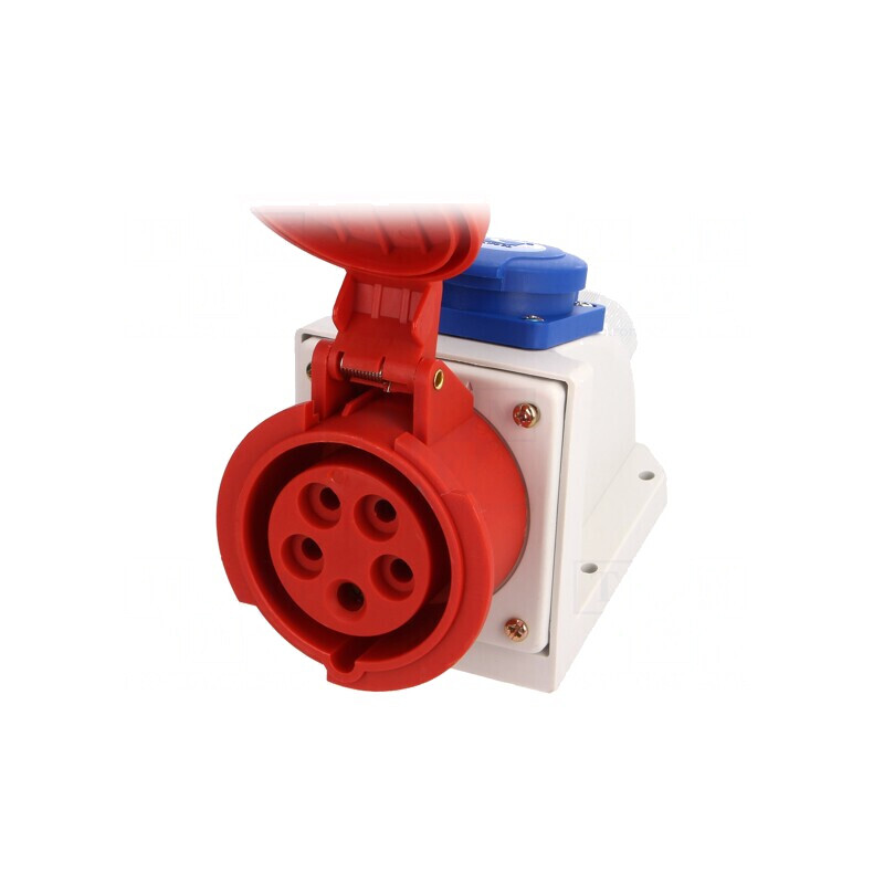 Conector alimentare trifazat 16A 400V IP44 | Electronic-mag.ro | Componente Electronice