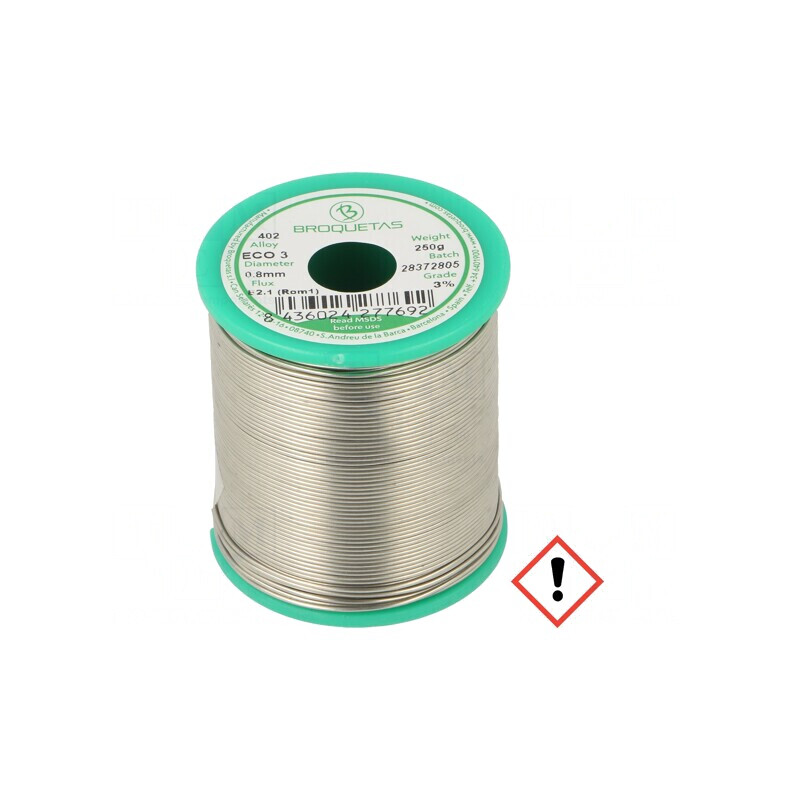 Sârmă de lipit fără plumb 0.8mm 250g | Electronic-mag.ro | Componente Electronice
