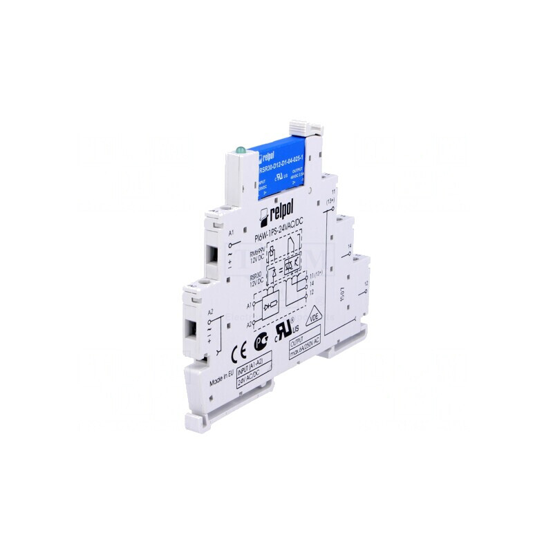Releu Intermediar SPST-NO 24VAC/24VDC 1A PIR6W-1PS | Electronic-mag.ro | Componente Electronice