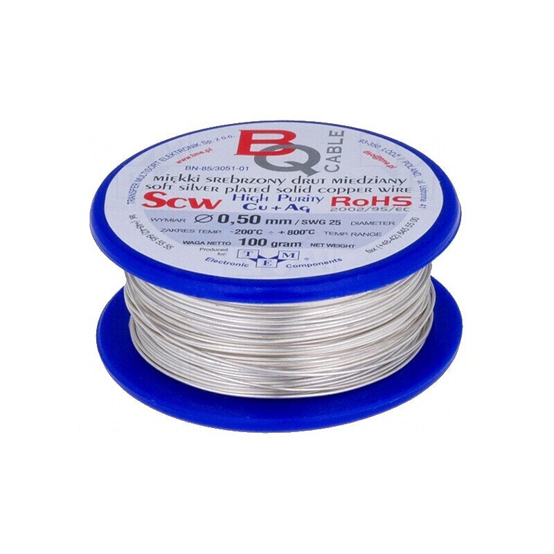 Sârmă de Cupru Argintată 0,7mm 100g 29m | Electronic-mag.ro | Componente Electronice Sârmă de Cupru Argintată 0,7mm 100g 29m | Electronic-mag.ro | Componente Electronice