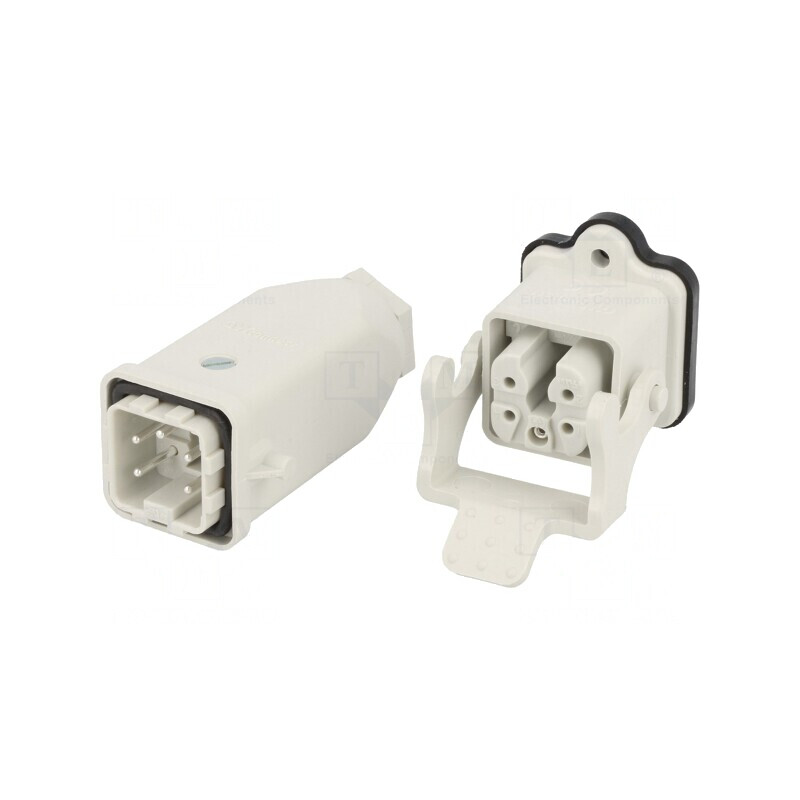 Conector HDC Tată-Mamă 5+4 Pin Drept 3A | Electronic-mag.ro | Componente Electronice