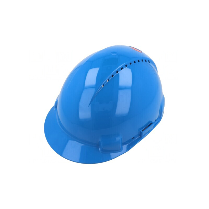 Cască de protecție ventilată albastră 53-62mm | Electronic-mag.ro | Componente Electronice
