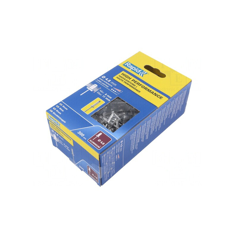 Diblu aluminiu 4,8mm x 14mm 300 buc. | Electronic-mag.ro | Componente Electronice