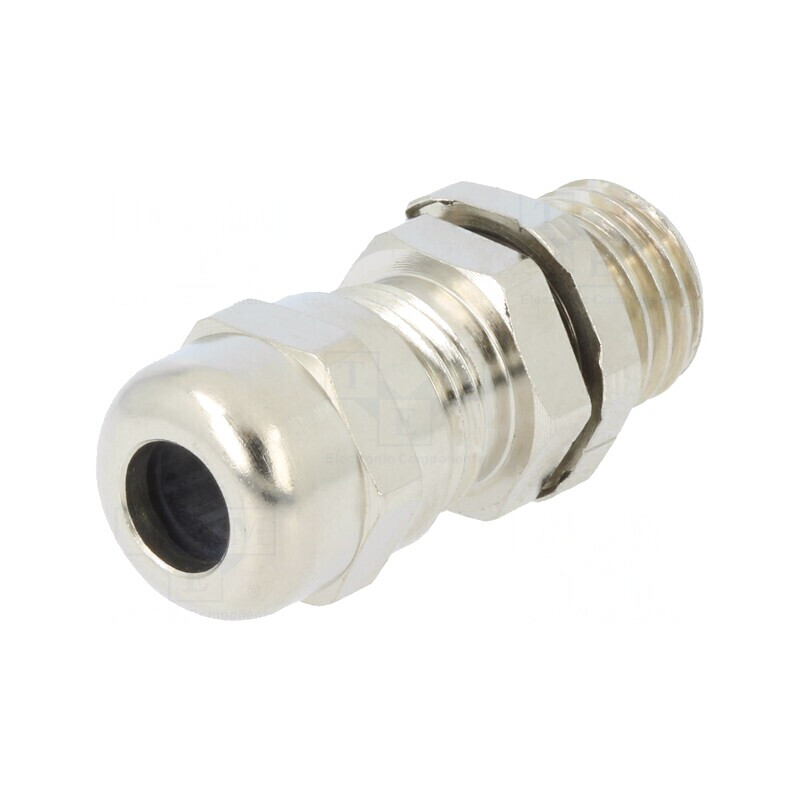 Garnitură de etanșare cu împământare M12 IP68 alamă | Electronic-mag.ro | Componente Electronice
