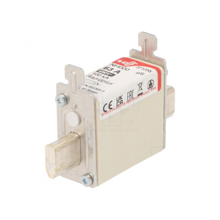 Siguranță gS 63A 690VAC 440VDC NH000 | Electronic-mag.ro | Componente Electronice