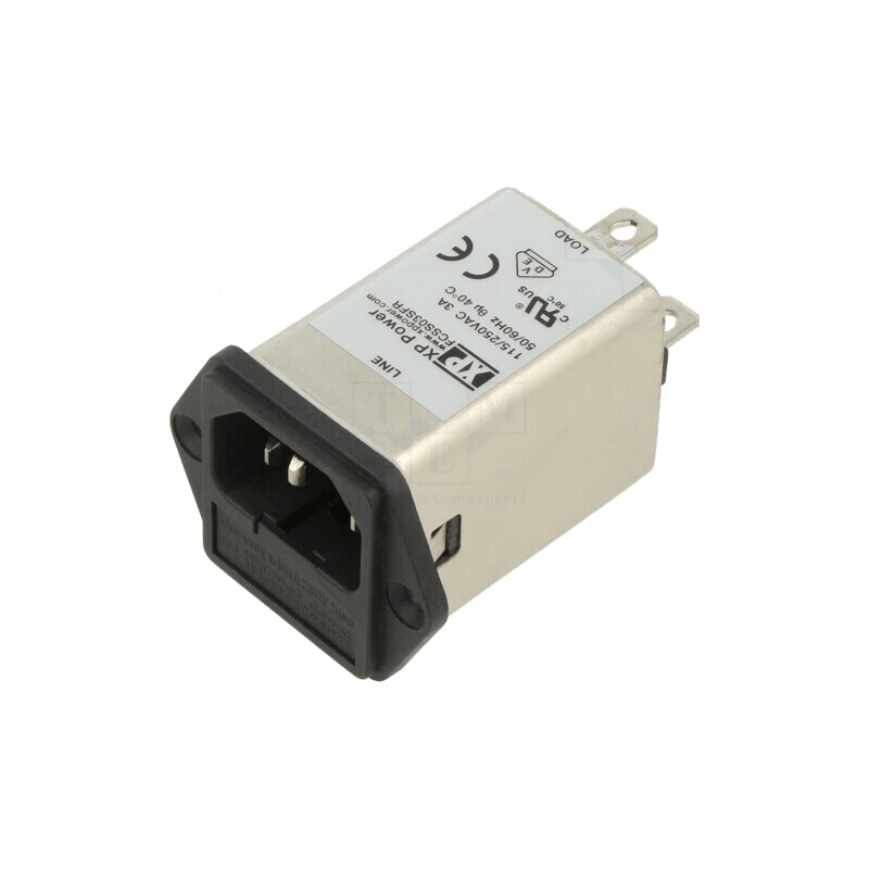 Conector Alimentare AC 3A 250VAC IEC 60320 | Electronic-mag.ro | Componente Electronice
