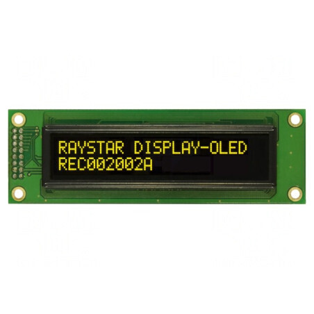 Display OLED Alfanumeric 20x2 Galben 116x37x9.8mm | Electronic-mag.ro | Componente Electronice