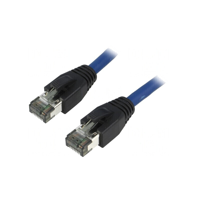 Patch cord Ethernet Cat 8.1 LSZH Albastru 15m | Electronic-mag.ro | Componente Electronice