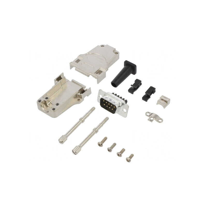Conector D-Sub 9 PIN Tată Drept cu Terminal pe Șurub | Electronic-mag.ro | Componente Electronice