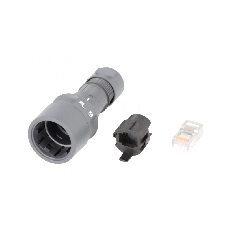 Mufă RJ45 Ecranată Push-Pull pe Cablu Buccaneer 6000 | Electronic-mag.ro | Componente Electronice