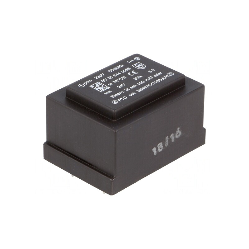 Transformator încapsulat 5VA 230V 24V PCB | Electronic-mag.ro | Componente Electronice
