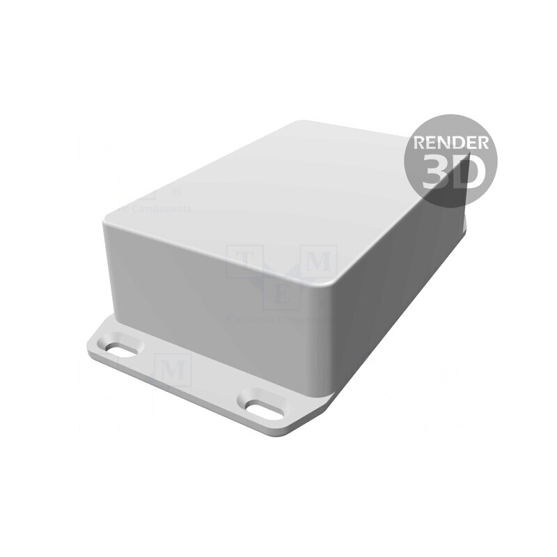Carcasă Universală cu Lame de Fixare 77x112x42mm Neagră | Electronic-mag.ro | Componente Electronice