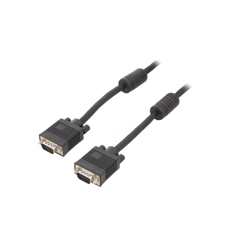 Cablu VGA 15m Negru 15-Pin D-Sub HD | Electronic-mag.ro | Componente Electronice