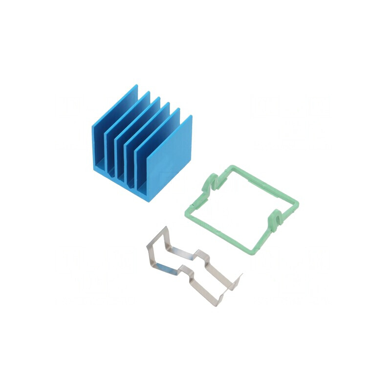 Radiator extrudat cu aripioare BGA albastră 19x19mm | Electronic-mag.ro | Componente Electronice Radiator extrudat cu aripioare BGA albastră 19x19mm | Electronic-mag.ro | Componente Electronice