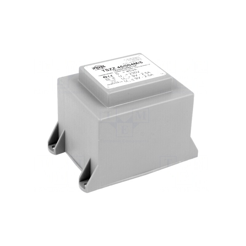 Transformator încapsulat 45VA 230V 9V 2,5A PCB TSZZ45/004M/5 | Electronic-mag.ro | Componente Electronice