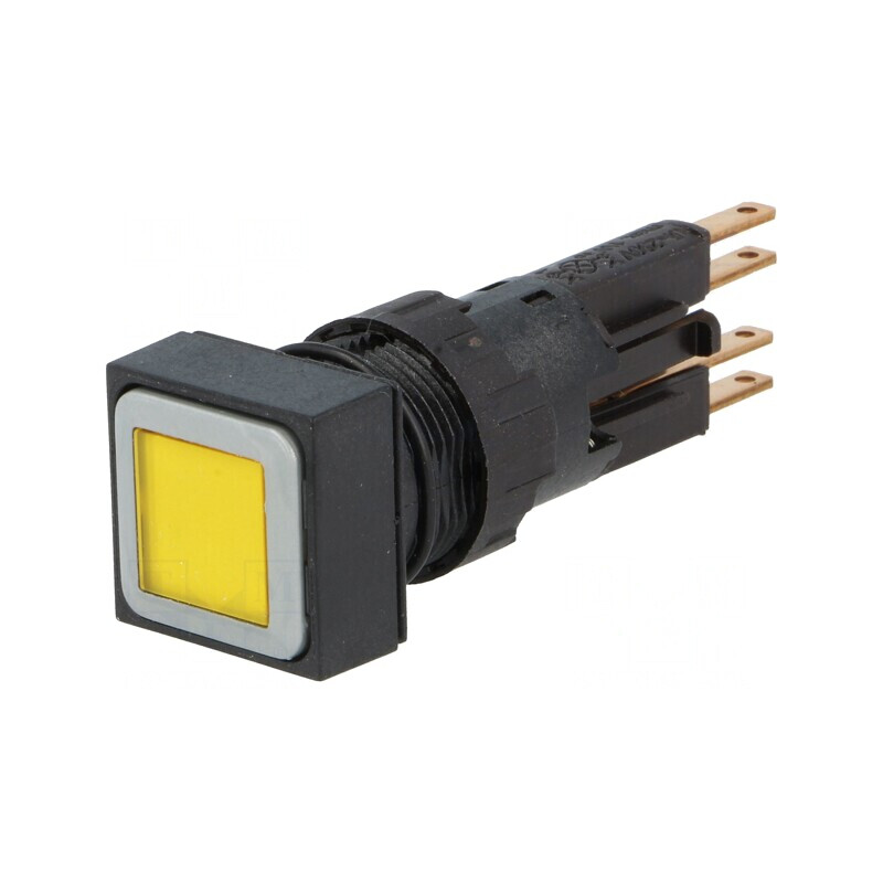 Comutator apăsare 16mm galbenă | Electronic-mag.ro | Componente Electronice