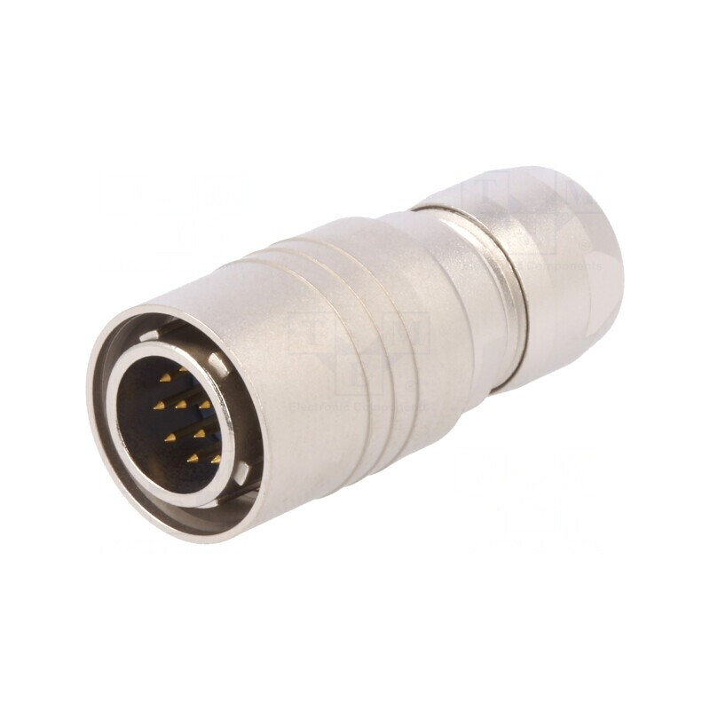 Conector circular HR10 push-pull mufă aurită 12 pini | Electronic-mag.ro | Componente Electronice