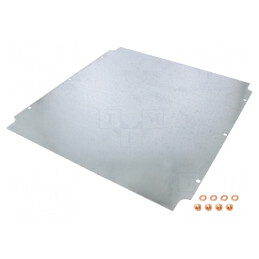 Placă de montare oţel 383mm x 388mm | Electronic-mag.ro | Componente Electronice