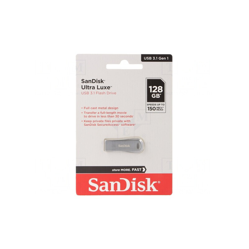 Pendrive USB 3.2 128GB Ultra Luxe Argintiu | Electronic-mag.ro | Componente Electronice