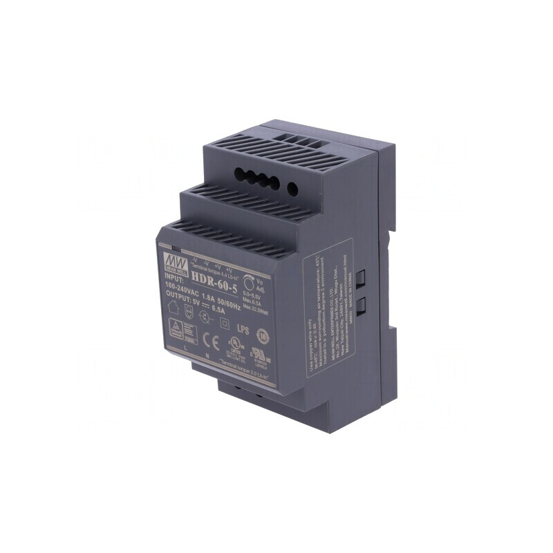 Alimentator pentru șină DIN 32,5W 5VDC 6,5A | Electronic-mag.ro | Componente Electronice
