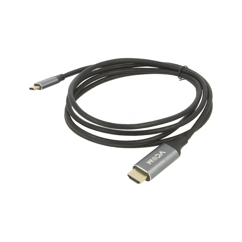 Adaptor USB 3.1 HDMI USB C Aurit 1,8m Negru PVC | Electronic-mag.ro | Componente Electronice