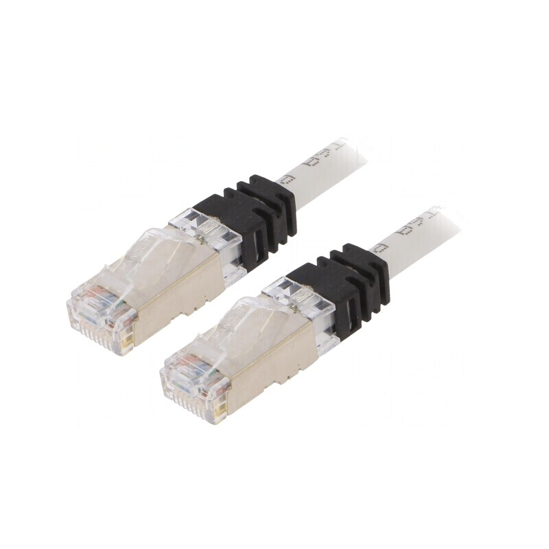 Patch cord S/FTP TX6A 10Gig LSZH Gri 2m | Electronic-mag.ro | Componente Electronice