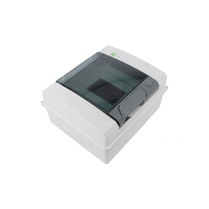 Carcasă pentru aparatură modulară IP65 gri deschis 6 module | Electronic-mag.ro | Componente Electronice