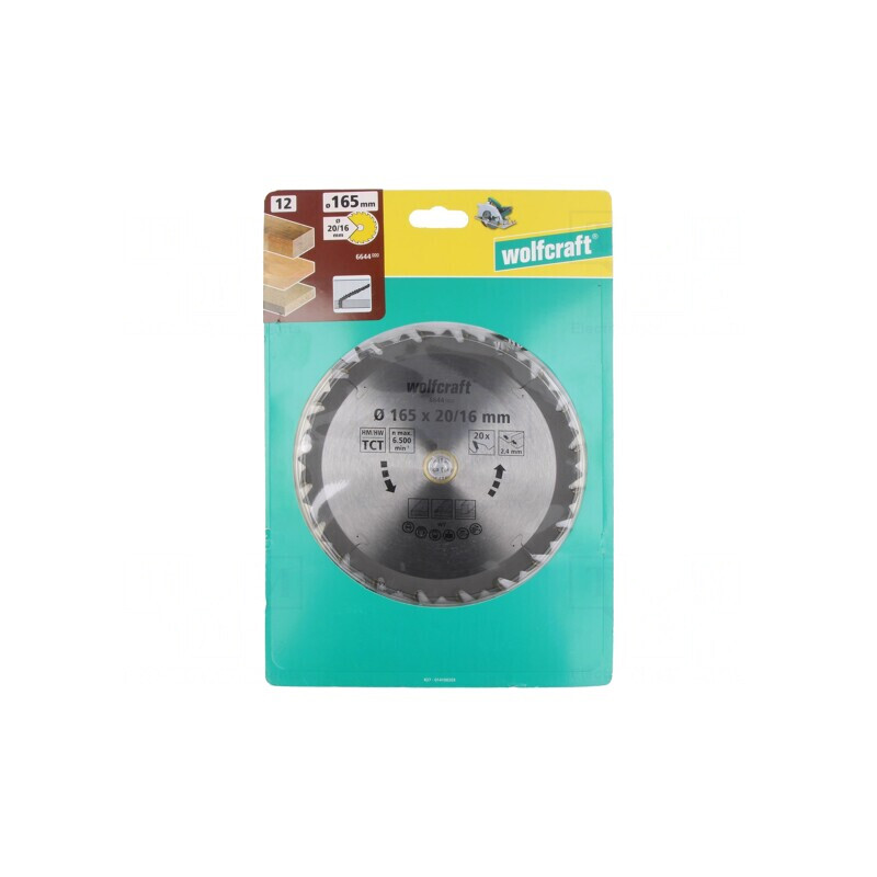 Disc Ferăstrău Circular 165mm 20 Dinți | Electronic-mag.ro | Componente Electronice