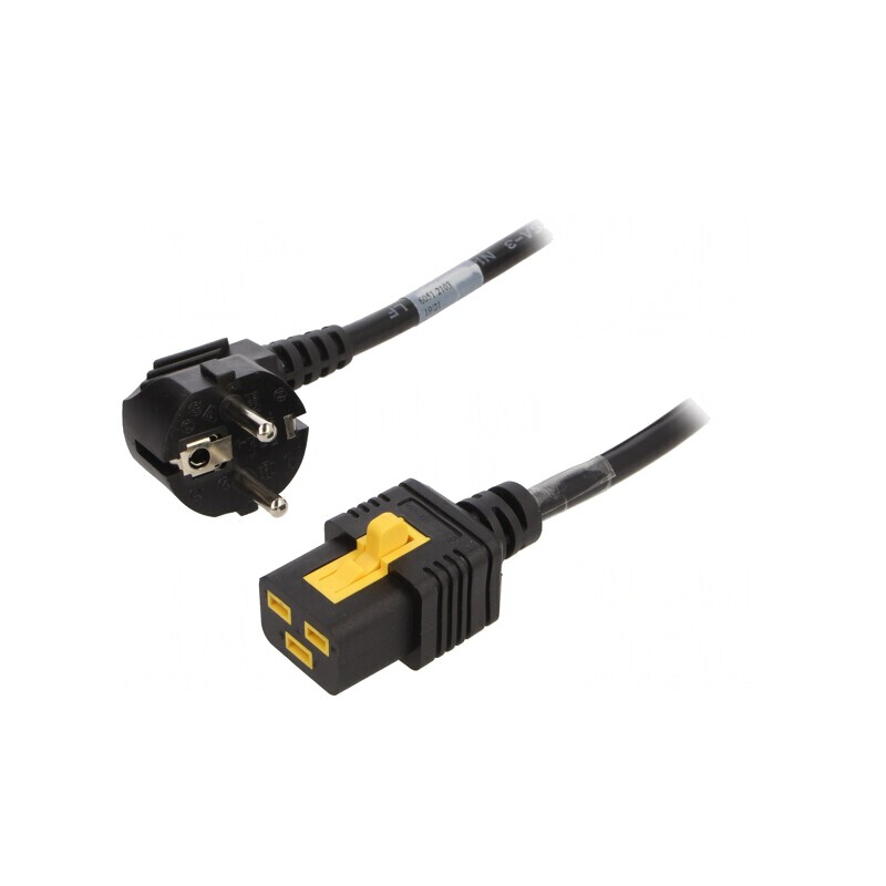Cablu Alimentare 3m 16A CEE 7/7 la IEC C19 | Electronic-mag.ro | Componente Electronice
