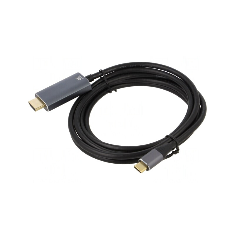 Adaptor HDMI 2.0 la USB-C 1,8m Negru-Gri | Electronic-mag.ro | Componente Electronice Adaptor HDMI 2.0 la USB-C 1,8m Negru-Gri | Electronic-mag.ro | Componente Electronice
