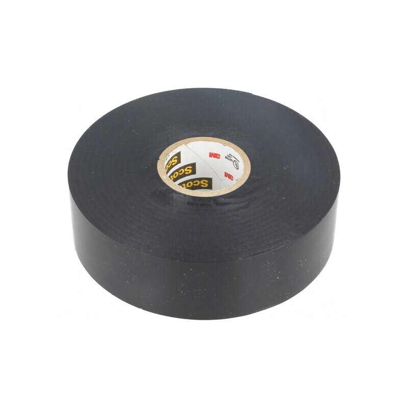 Bandă electroizolantă neagră 25mm x 33m SCOTCH | Electronic-mag.ro | Componente Electronice