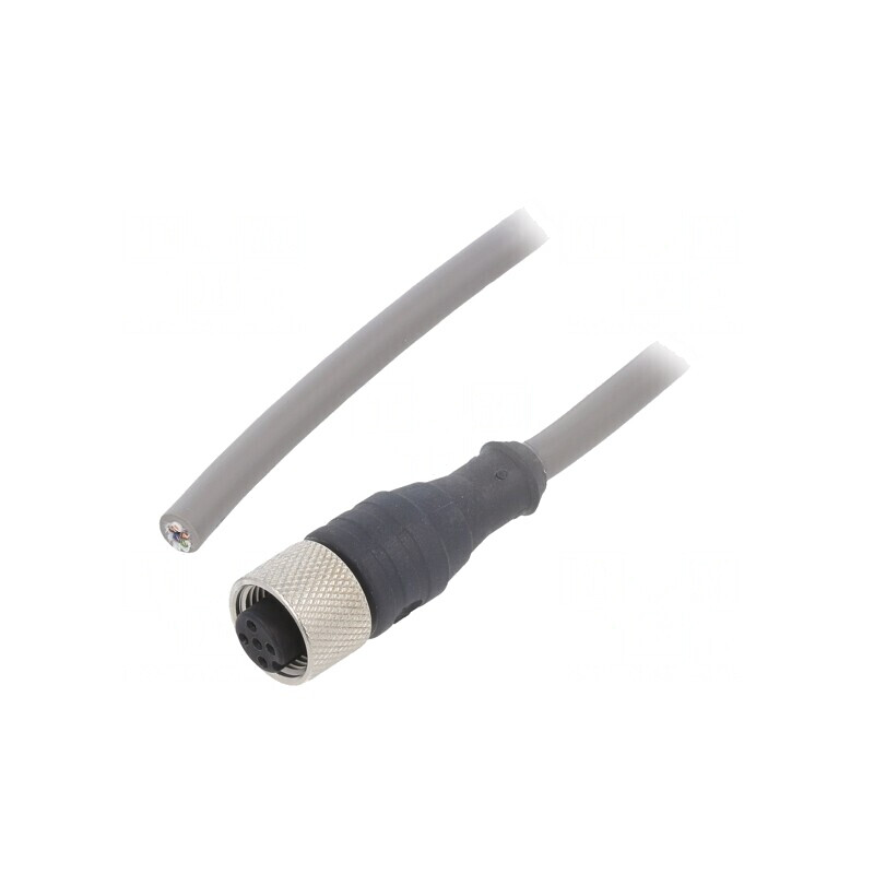 Cablu de conectare M12 5 PIN 3m 63VAC 2.5A PVC | Electronic-mag.ro | Componente Electronice