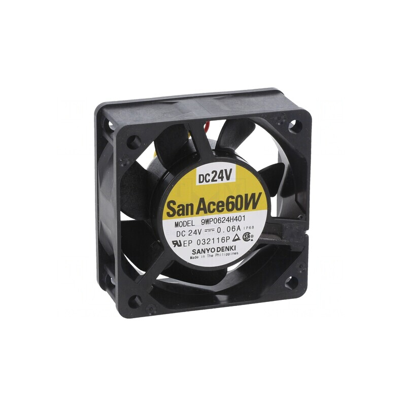 Ventilator axial 24V 60x60x25mm 31.8m3/h 28dBA cu bilă | Electronic-mag.ro | Componente Electronice