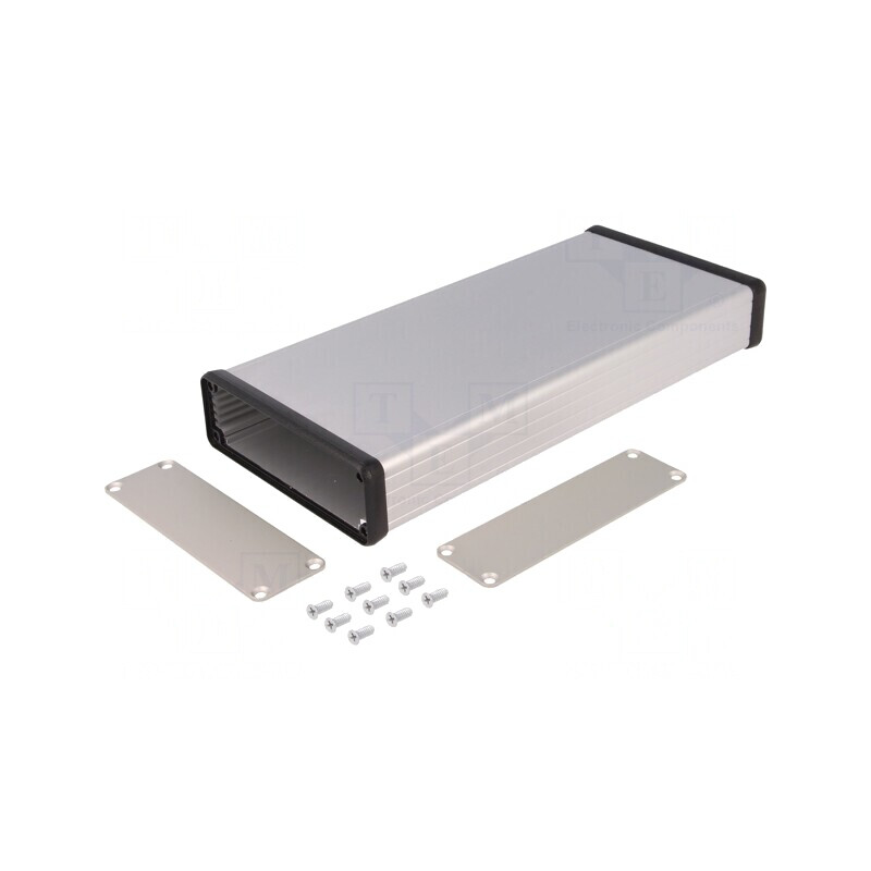Carcasă Aluminiu Gri 103x220x30mm | Electronic-mag.ro | Componente Electronice