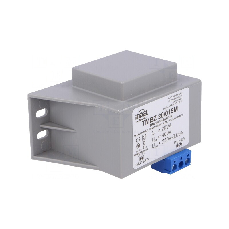 Transformator încapsulat 20VA 400V 230V cu șurub | Electronic-mag.ro | Componente Electronice Transformator încapsulat 20VA 400V 230V cu șurub | Electronic-mag.ro | Componente Electronice