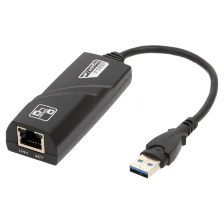 Adaptor USB la Ethernet Rapid 3.0 10/100/1000Mbps 0.15m | Electronic-mag.ro | Componente Electronice