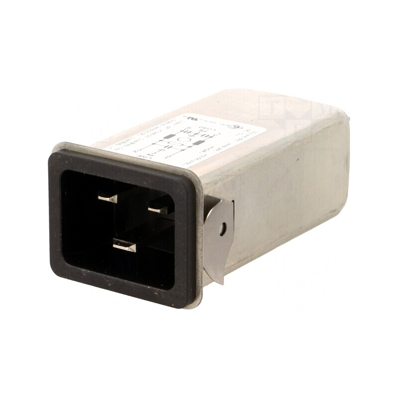 Conector Alimentare AC Soclu Tată 16A 250V IEC 60320 | Electronic-mag.ro | Componente Electronice