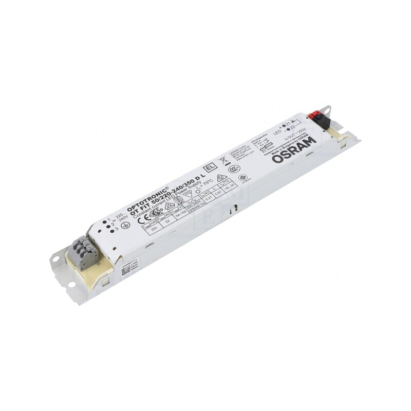 Alimentator LED 52.5W 54-150VDC 350mA 198-264VAC | Electronic-mag.ro | Componente Electronice