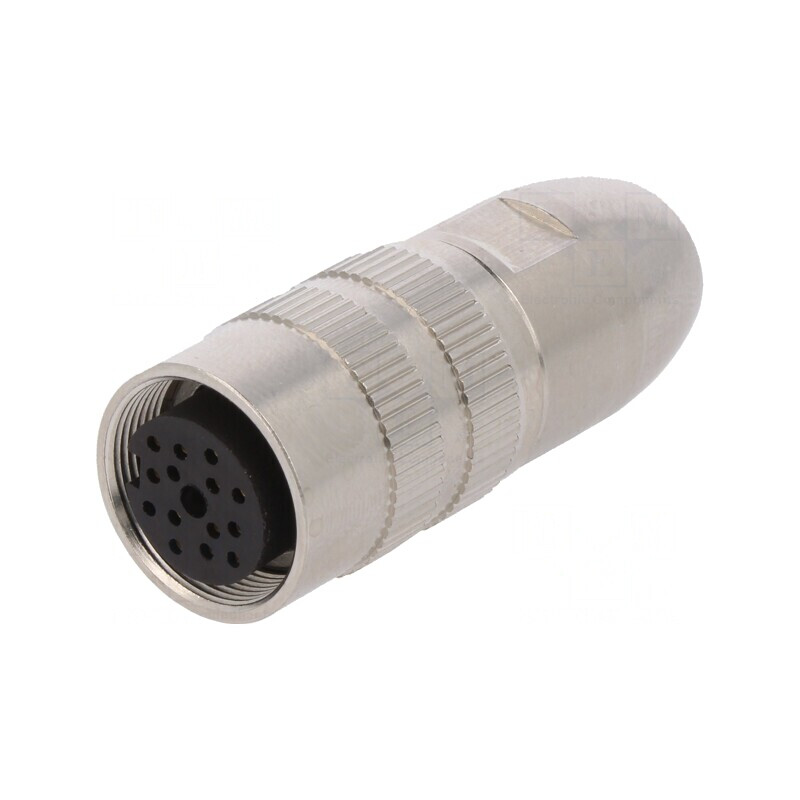 Conector M16 Mamă Lipire pe Cablu 14 PIN 3A 60V Drept | Electronic-mag.ro | Componente Electronice