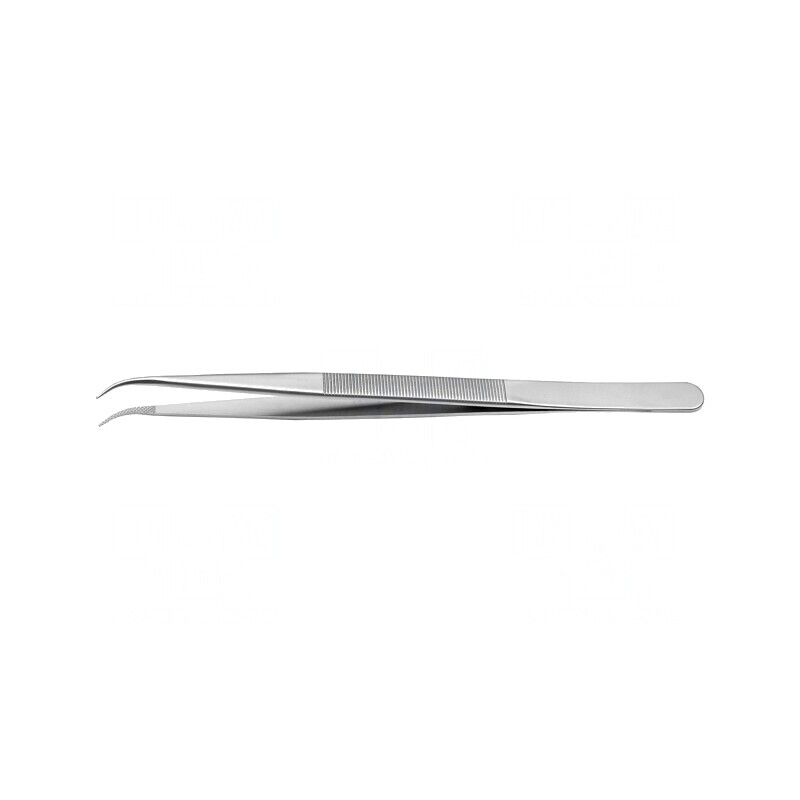 Pensetă 150mm Vârf Îngust Curbat Plată | Electronic-mag.ro | Componente Electronice