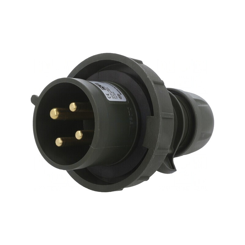 Conector alimentare trifazat 32A 400V IP67 | Electronic-mag.ro | Componente Electronice