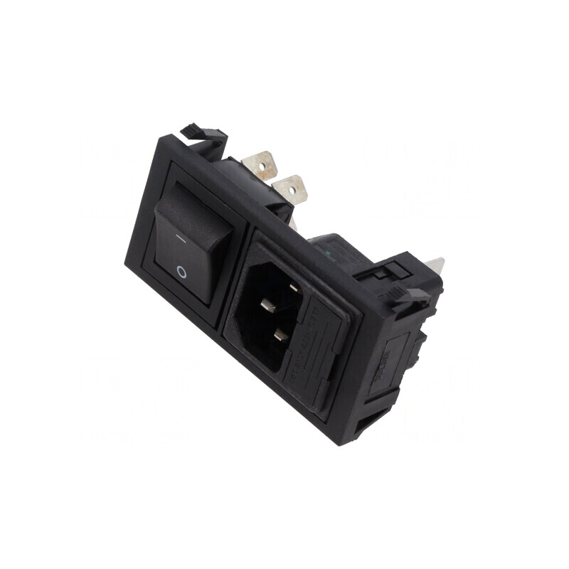 Conector Alimentare AC Soclu Tată 10A 250V | Electronic-mag.ro | Componente Electronice