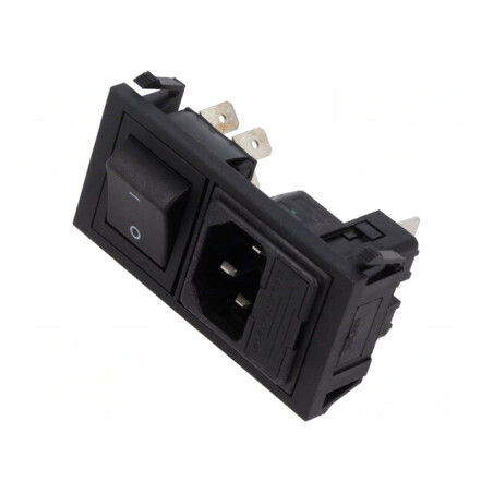 Conector Alimentare AC Soclu Tată 10A 250V | Electronic-mag.ro | Componente Electronice
