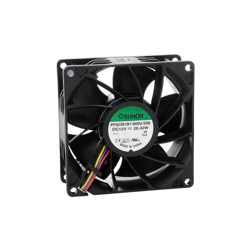 Ventilator DC axial 12V 92x92x38mm | Electronic-mag.ro | Componente Electronice