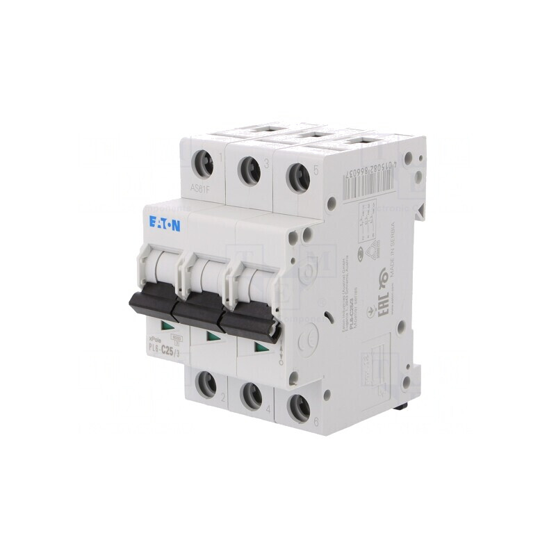 Întrerupător de Supracurent 25A 3P 230/400V 6kA | Electronic-mag.ro | Componente Electronice