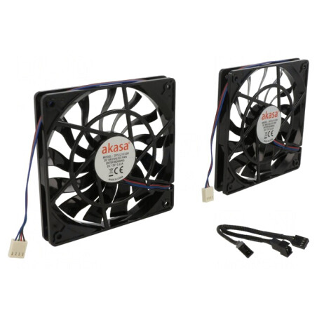 Ventilator axial 12V 120x120x15mm negru | Electronic-mag.ro | Componente Electronice