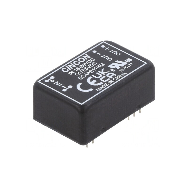 Convertor DC-DC 18-36V la 5V 1000mA THT EC4AB11HM | Electronic-mag.ro | Componente Electronice