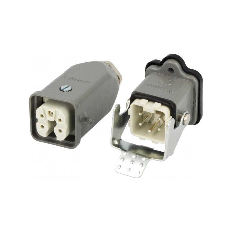 Conector HDC Tată-Mamă 5 4 Pin 3A Drept | Electronic-mag.ro | Componente Electronice