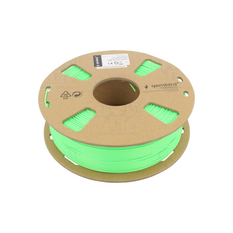 Filament PLA 1.75mm Verde Strălucitor 1kg | Electronic-mag.ro | Componente Electronice