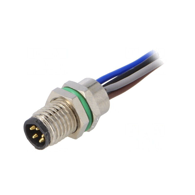 Conector M8 Tată 5PIN Montare Panou | Electronic-mag.ro | Componente Electronice
